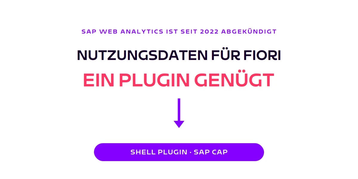 Nutzungsdaten fuer Fiori: ein Shell Plugin genuegt
